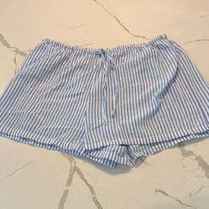 J. Crew Blue and White Striped shorts